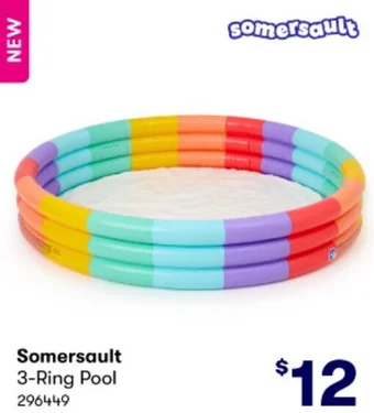 BIG W Somersault 3-Ring Pool offer