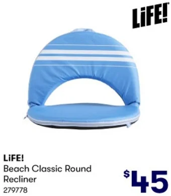 BIG W LIFE! Beach Classic Round Recliner offer