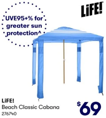BIG W LIFE! Beach Classic Cabana offer