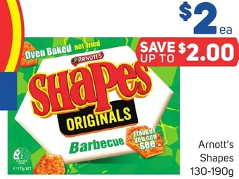 Foodland Arnott's Shapes 130-190g offer