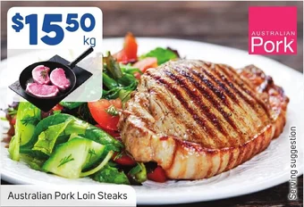 Foodland Australian Pork Loin Steaks offer