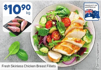 Foodland Fresh Skinless Chicken Breast Fillets offer