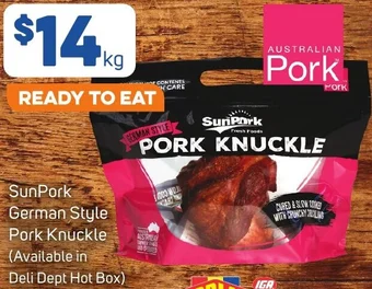Foodland SunPork German Style Pork Knuckle offer