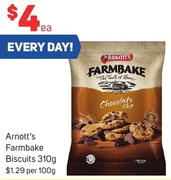 Foodland Arnott's Farmbake Biscuits 310g offer