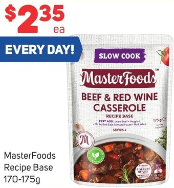 Foodland MasterFoods Recipe Base 170-175g offer