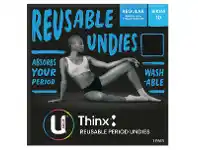 Discount Drug Stores U by Kotex Reusable Undies Regular Bikini - 10 offer