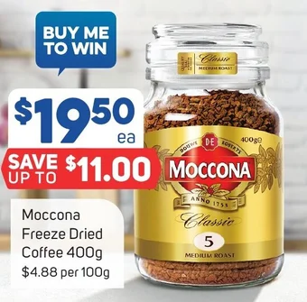 Foodland Moccona Freeze Dried Coffee 400g offer