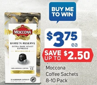 Foodland Moccona Coffee Sachets 8-10 Pack offer