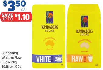 Foodland Bundaberg White or Raw Sugar 2kg offer