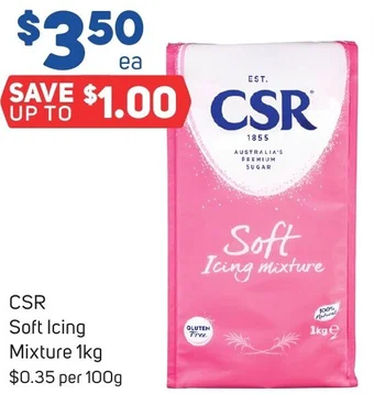 Foodland CSR Soft Icing Mixture 1kg offer