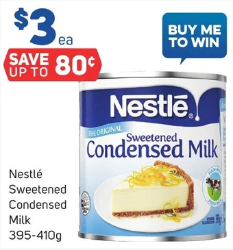 Foodland Nestlé Sweetened Condensed Milk 395-410g offer