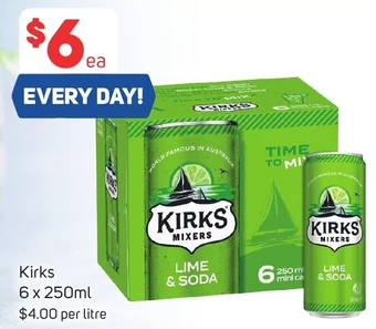 Foodland Kirks 6 x 250ml offer