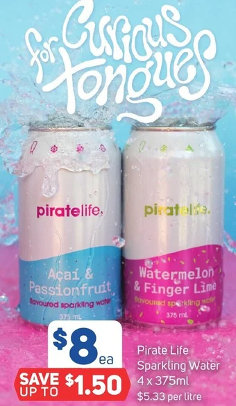 Foodland Pirate Life Sparkling Water offer