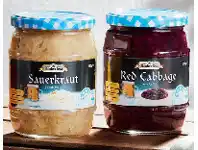 ALDI Oktoberfest German Sauerkraut or Red Cabbage with Apple 550g offer