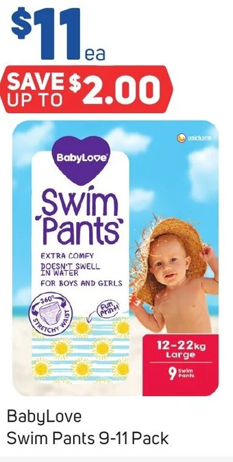 Foodland BabyLove Swim Pants 9-11 Pack offer