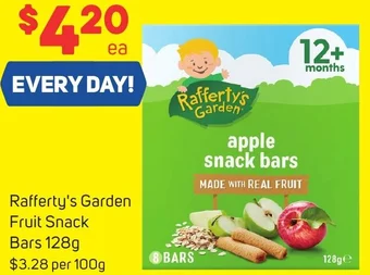Foodland Rafferty's Garden Fruit Snack Bars 128g offer