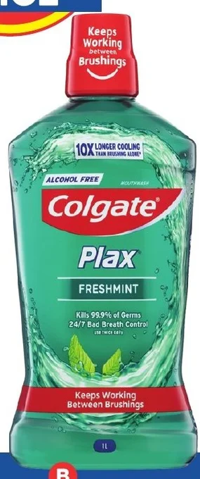 Foodland Colgate Plax Mouth Wash 1 Litre offer