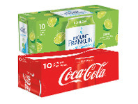 Foodworks Coca-Cola or Mount Franklin Sparkling Water Cans 10 Pack x 375ml offer
