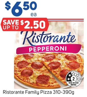 Foodland Ristorante Family Pizza 310-390g offer