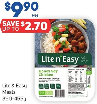 Foodland Lite & Easy Meals 390-455g offer
