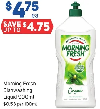 Foodland Morning Fresh Dishwashing Liquid 900ml offer