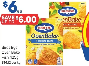 Foodland Birds Eye Oven Bake Fish 425g offer