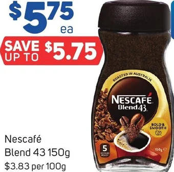 Foodland Nescafé Blend 43 150g offer
