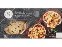 ALDI Specially Selected Scallop & Champagne Gratin 2pk/200g offer