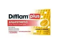 Chemist Discount Centre Difflam Plus Sore Throat + Anaesthetic Sugar Free Lozenges Honey & Lemon 16 Pack offer