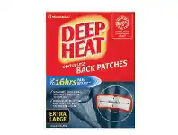 Chemist Discount Centre Deep Heat Odourless Back Patches Extra Large 2 Pack offer