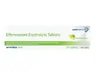 ApoHealth Effervescent Electrolyte Tablets 20 Pack - Lemon-Lime