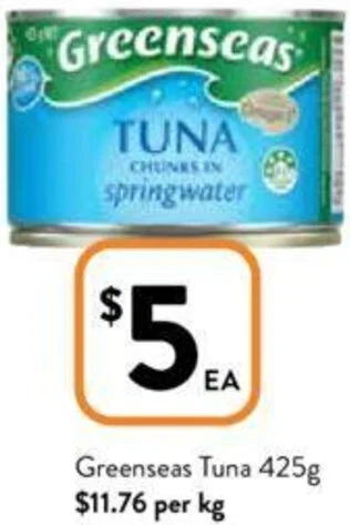 Foodworks Greenseas Tuna 425g offer