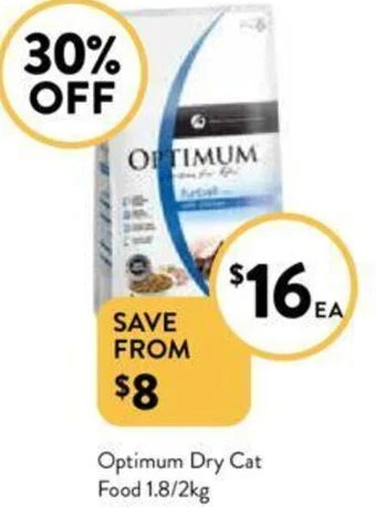 Foodworks Optimum Dry Cat Food offer