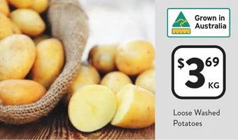 Foodworks Loose Washed Potatoes offer