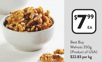 Foodworks Best Buy Walnuts 350g offer