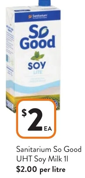 Sanitarium So Good UHT Soy Milk 1L