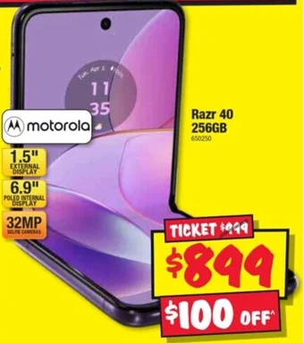 JB Hi-Fi motorola Razr 40 256GB offer