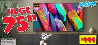 JB Hi-Fi 75" 4K UHD Smart TV offer