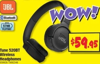 JB Hi-Fi JBL Tune 520BT Wireless Headphones offer