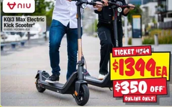 JB Hi-Fi KQi3 Max Electric Kick Scooter offer