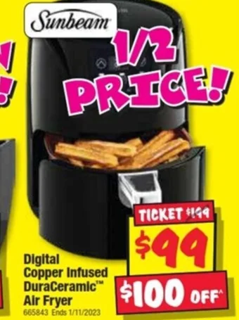 JB Hi-Fi Digital Copper Infused DuraCeramic Air Fryer offer
