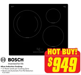 The Good Guys BOSCH 60cm Induction Cooktop offer