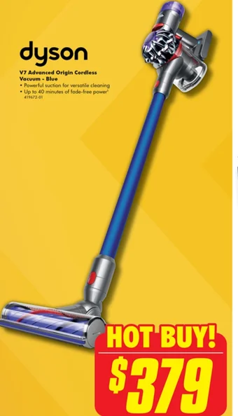 The Good Guys dyson V7 Advanced Origin Cordless Vacuum - Blue offer