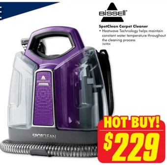 The Good Guys Bissell SpotClean Carpet Cleaner offer
