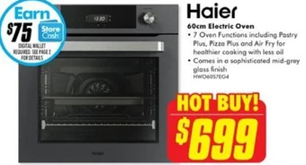 The Good Guys Haier 60cm Electric Oven offer