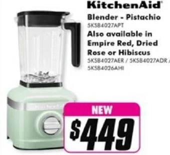 The Good Guys KitchenAid Blender - Pistachio offer