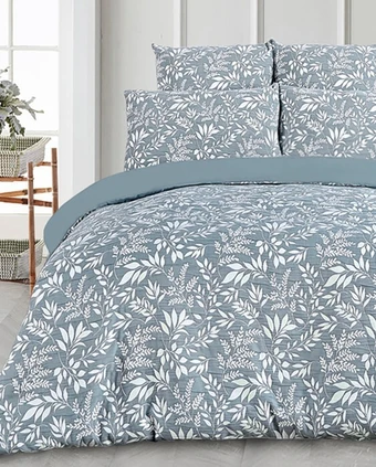 Koo dana leaf jacquard quilt cover set