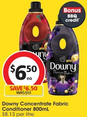 Coles Downy Concentrate Fabric Conditioner 800mL offer