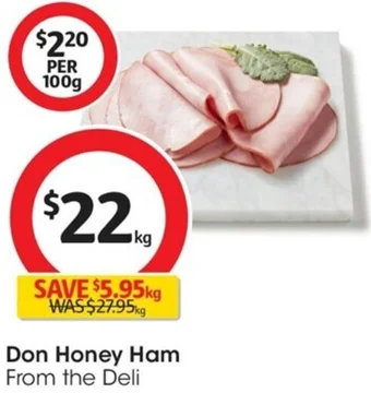 Coles Don Honey Ham offer