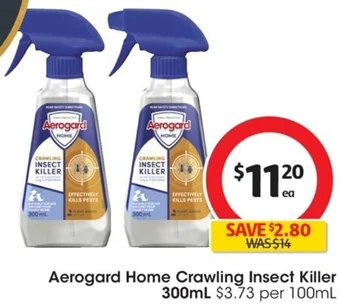 Coles Aerogard Home Crawling Insect Killer 300mL offer